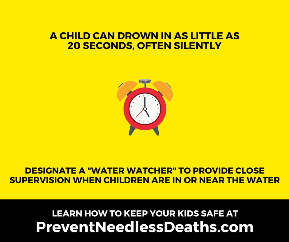 children can drown in 20 seconds