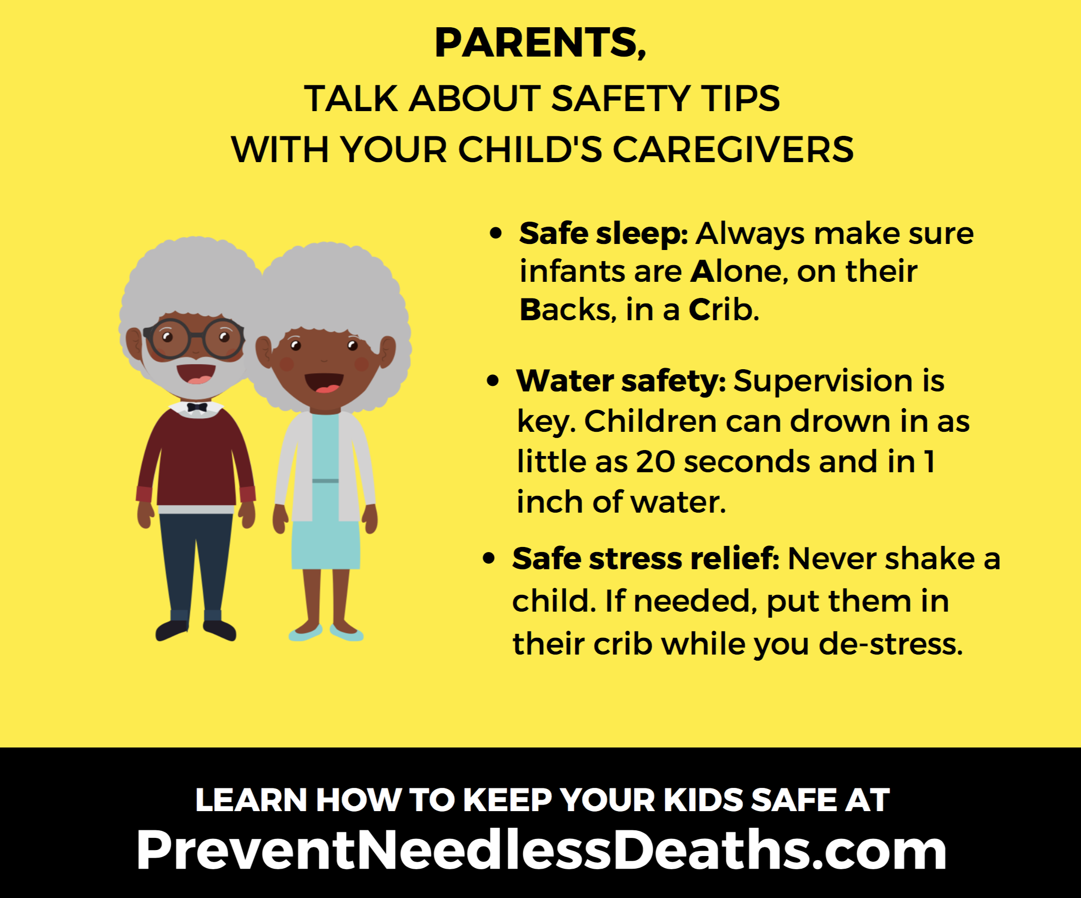 child's caregiver safety tips