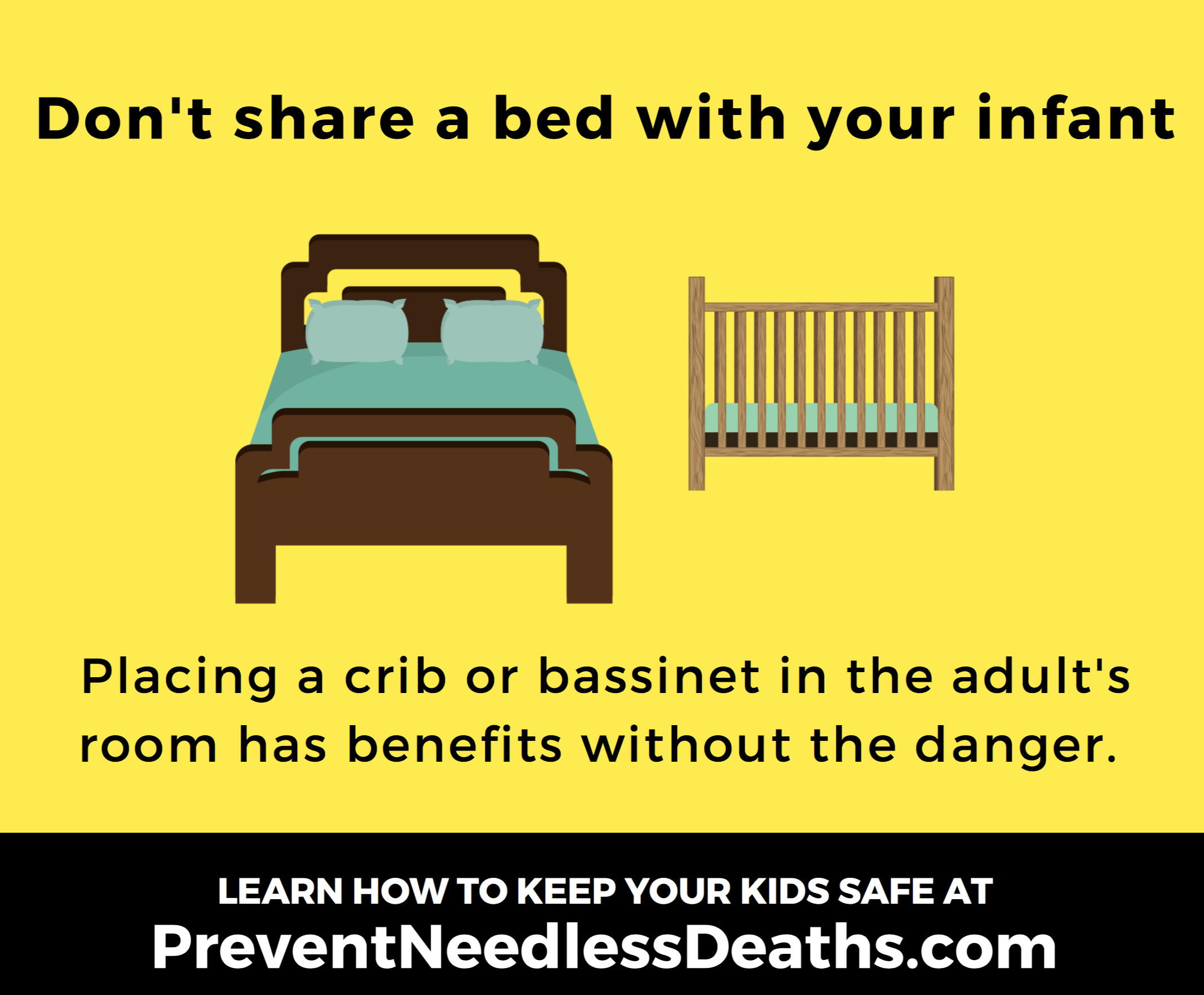 don't share a bed with your infant
