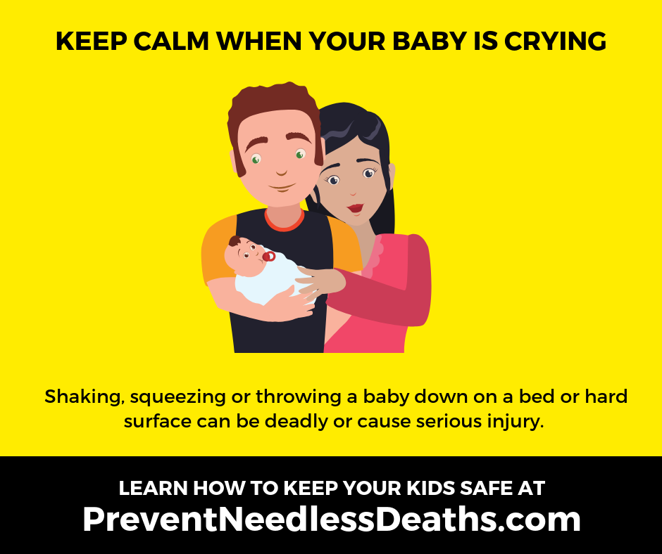 keep calm when your baby is crying