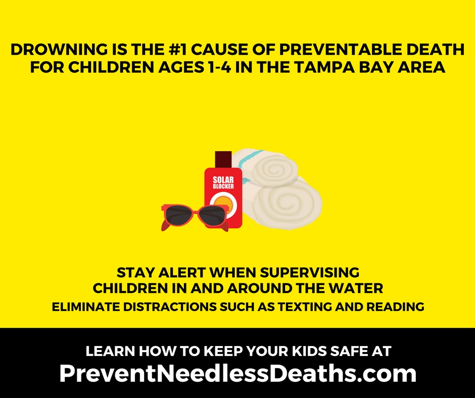 stay alert when supervising children in and around water