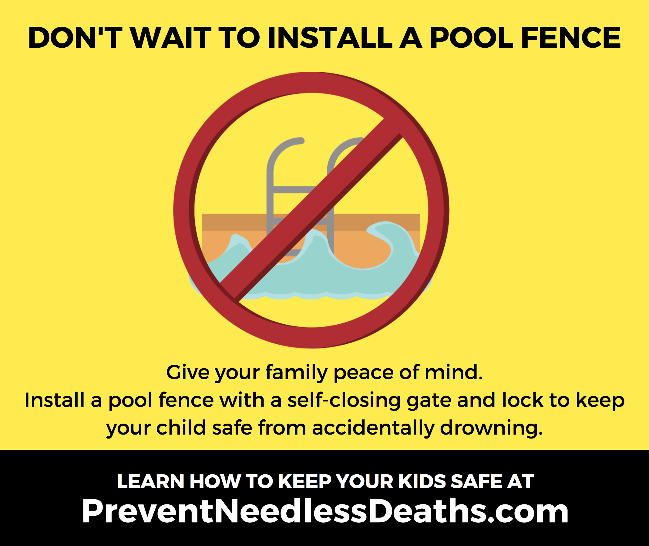don't wait to install a pool fence